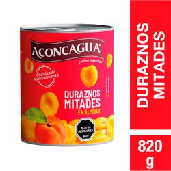 Duraznos Aconcagua Mitades 480 g drenado, 820 g neto