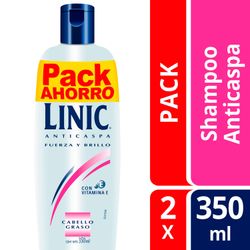 Shampoo Anticaspa Linic Pelo Graso 2 un. 350 ml
