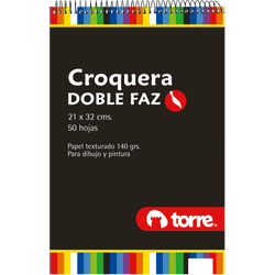 Croquera 21 x 32 cm Doble Faz