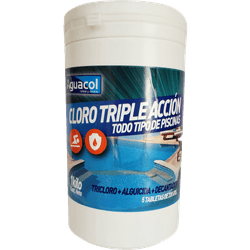 Cloro para Piscinas Aguacol Tableta Triple Acción 1 kg