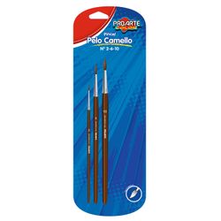 Pinceles Escolares Proarte Pelo de Camello Número 2, 6 y 10