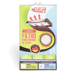 Filtros para campana de cocina 80 cm 2 un.
