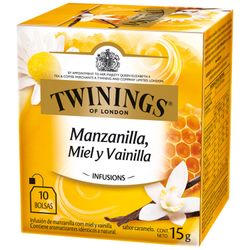 Infusion Twinings Miel, Manzana y Vainilla 15 g 10 un.
