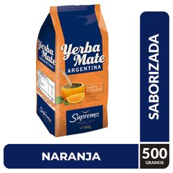 Yerba Mate Supremo Argentina Sabor Naranja 500 g
