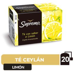 Té Ceylán Supremo Limón 40 g 20 un.