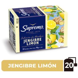 Infusión de Hierbas Supremo Jengibre y Limón 20 un.