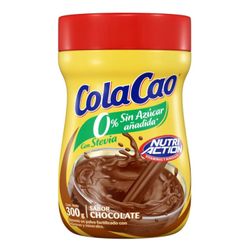 Saborizante Polvo Cola Cao Chocolate Endulzado con Stevia 300 g