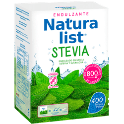 Endulzante Naturalist Stevia en Polvo 400 Sobres