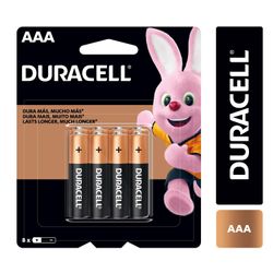 Pilas Duracell AAA 8 un.
