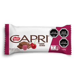 Chocolate de Leche Capri Relleno Guinda 90 g