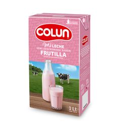 Leche Colun Semidescremada Frutilla 1 L