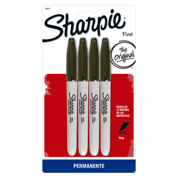Marcadores Sharpie Punta Fina 4 un.