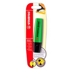 Destacador Stabilo Boss Verde Fluorescente Punta 2 a 5 mm