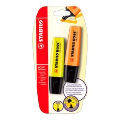 Destacadores Colores Naranjo y Amarillo