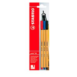 Marcadores Punta Fina #88 0.4 mm 3 un.