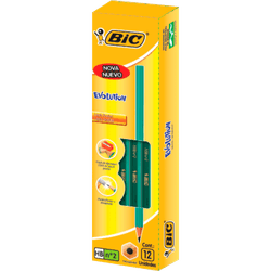 Lápices Grafito Bic Evolution HB N°2 Punta Resistente 12 un.