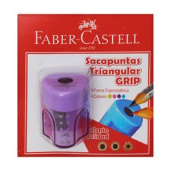 Sacapuntas Faber-Castell Diseño Triangular Grip con Depósito