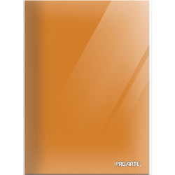 Carpeta con gusano color naranjo