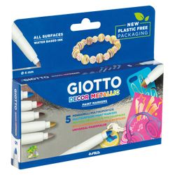 Marcadores colores metálicos 5 un.