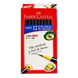 Lápices Grafito Faber-Castell Hb N°2, Redondos, 12 un.