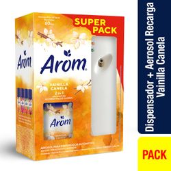 Desodorante Ambiental Arom Aparato + Repuesto Vainilla 250 ml