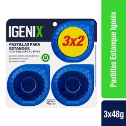 Pastilla Estanque Baño Igenix Estanque Azul 3 un.