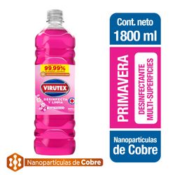 Limpiador Líquido Desinfectante Virutex Primavera 1.8 L