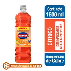 Limpiador Líquido Desinfectante Virutex Cítrico 1.8 L