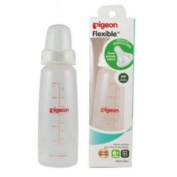 Mamadera Pigeon con Chupete Peristáltico de Vidrio 240 ml