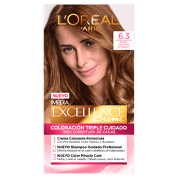 Coloración Excellence Tono 6.3 Rubio Oscuro Dorado