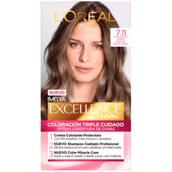 Coloración Excellence Tono 7.11 Rubio Ceniza Profundo