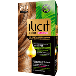 Tintura Ilicit Sin Amoníaco 8/0 Rubio Claro