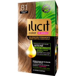 Tintura Ilicit Sin Amoníaco 8/1 Rubio Claro Ceniza