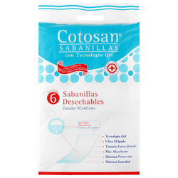 Sabanillas con Tecnología Gel 6 un. 90 x 60 C