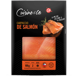 Carpaccio de Salmón 100 g 2 Porciones