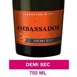 Espumante Ambassador Demisec 750 cc