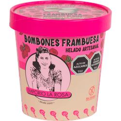 Bombón Helado Artesanal Emporio La Rosa Frambuesa 182 g