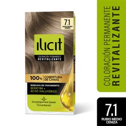 Tintura Ilicit Máximo Brillo 7/1 Rubio Medio