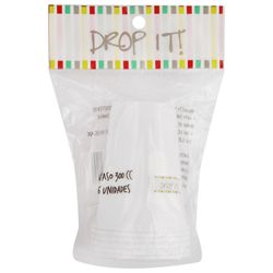 Vasos Blancos Drop It! 300 cc 6 un.