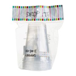 Vasos Transparentes Drop It! 500 cc 6 un.