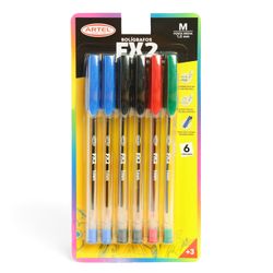 Bolígrafo Artel 3 Azules/2 Negros/1 Rojo 1.0Mm