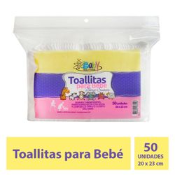 Toallas para Humedecer Baby Solutions Ultra Suaves 50 un. 20 x 23 cm