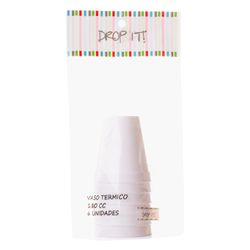 Vasos Térmicos Drop It! 180 cc 6 un.