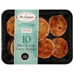 Mini Quiche Tomate Albahaca Degustar 10 un.