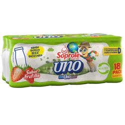 Pack 18 un. Probiótico Uno Frutilla 80 ml