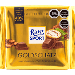 Chocolate de Leche Ritter Sport Golden Edition 250 g