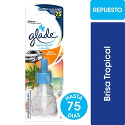Aromatizante de Auto Glade Autosport Brisa Tropical Repuesto 7 ml
