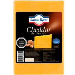 Queso Cheddar Santa Rosa Envasado Trozo 200 g