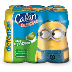 Pack 6 un. Bebida láctea probiótico manzana 90 ml