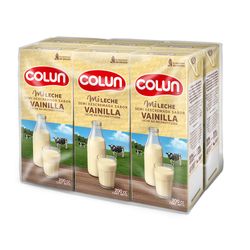 Pack 6 un. Leche Colun Semidescremada Vainilla 200 cc